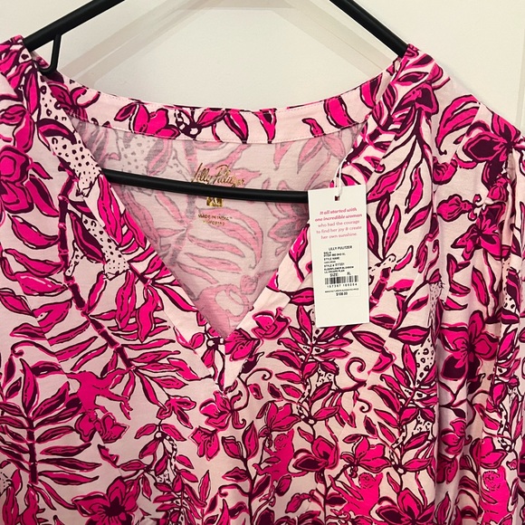 NWT Lilly Pulitzer Cass dress in Elderflower Blossom Lil Escape Plan - Picture 5 of 5